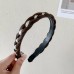 fabric dyed wig twist hairband simple solid color headband for women elegant simple hoop hairband girls hair accessories
