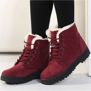 Boots Women Winter New in Ankle Boots for Winter Shoes Women Low Heels Platform Botas Snow Boots Female Couple Shoes